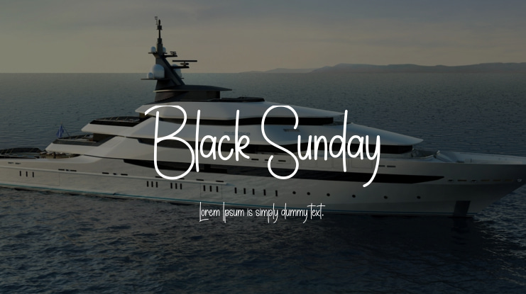 Black Sunday Font