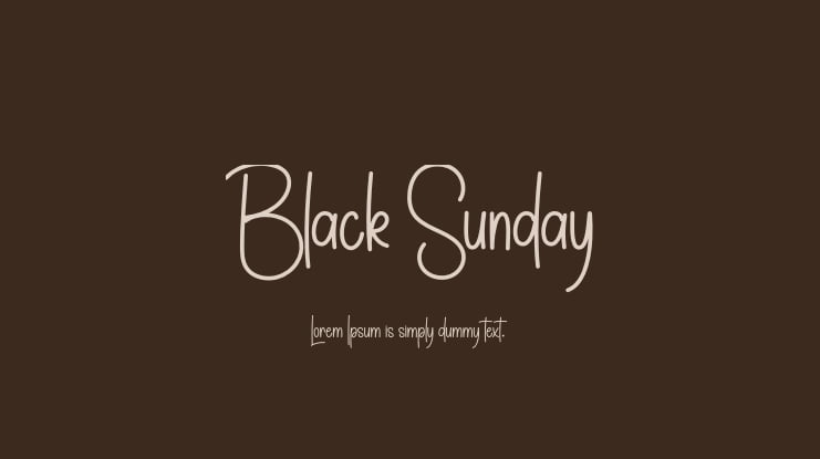 Black Sunday Font
