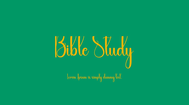 Bible Study Font
