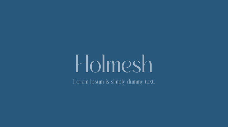 Holmesh Font