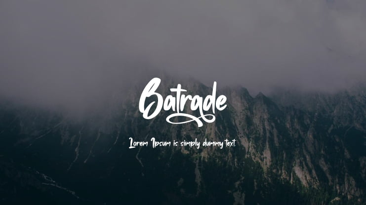 Batrade Font