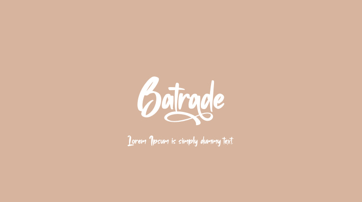 Batrade Font