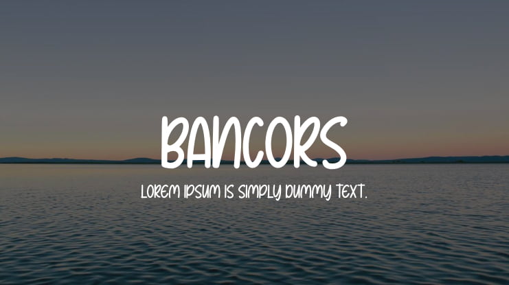 Bancors Font