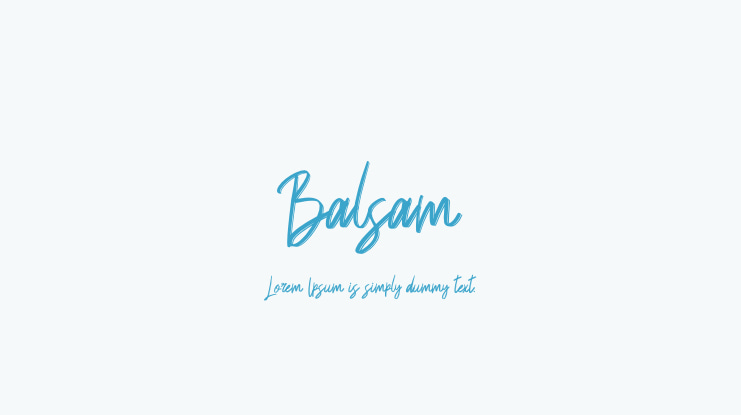 Balsam Font