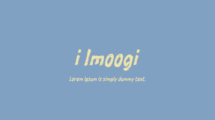 i Imoogi Font