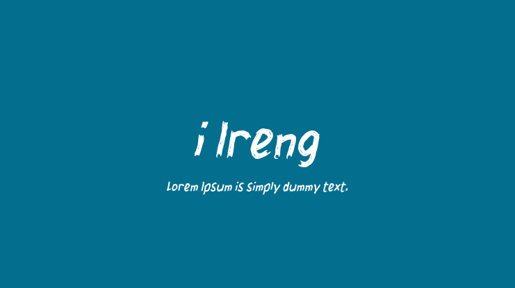 i Ireng Font