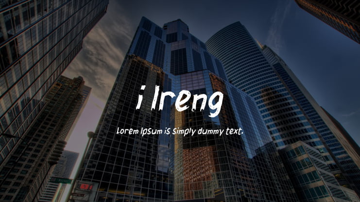 i Ireng Font