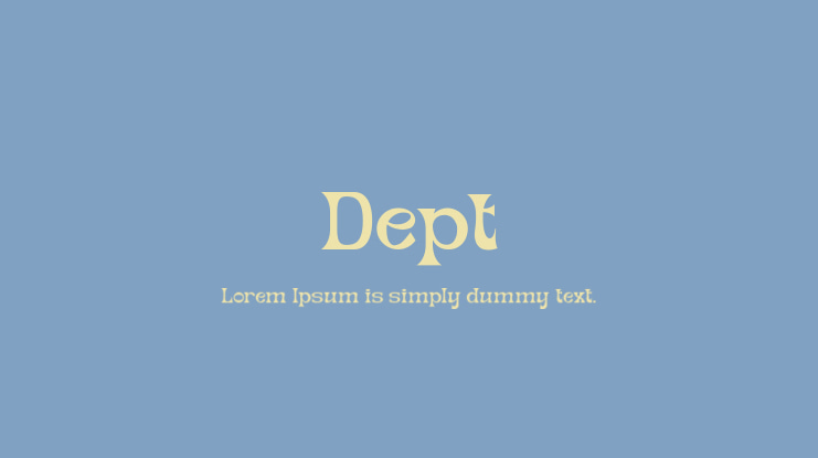 Dept Font