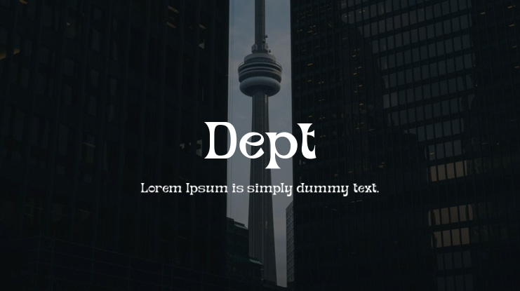 Dept Font