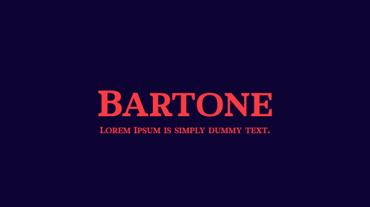 Bartone Font