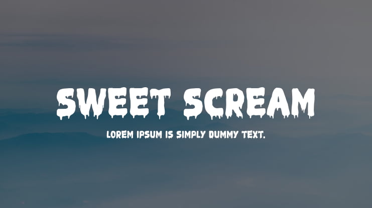 Sweet Scream Font