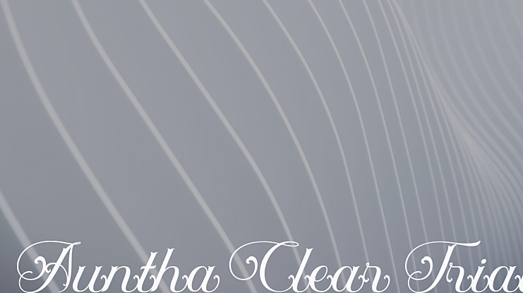 Auntha Clear Trial Font