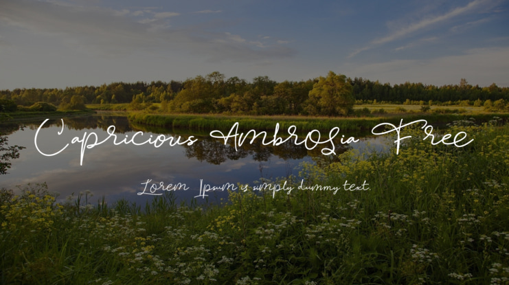 Capricious Ambrosia Free Font