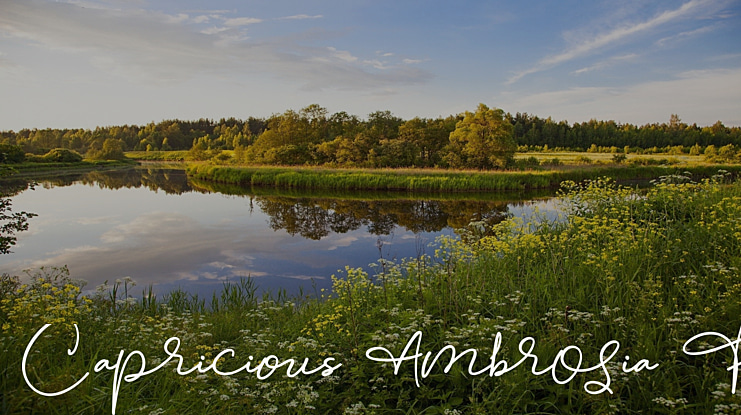 Capricious Ambrosia Free Font