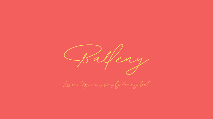 Balleny Font