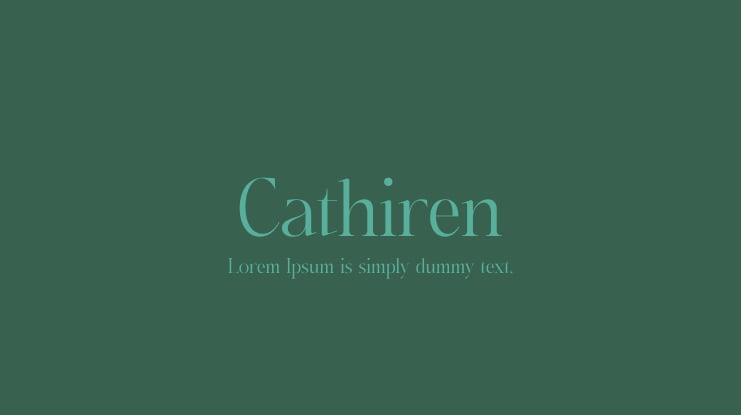 Cathiren Font