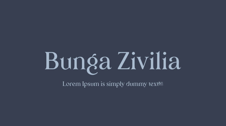 Bunga Zivilia Font