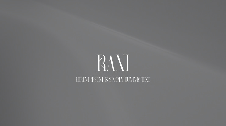 Rani Font