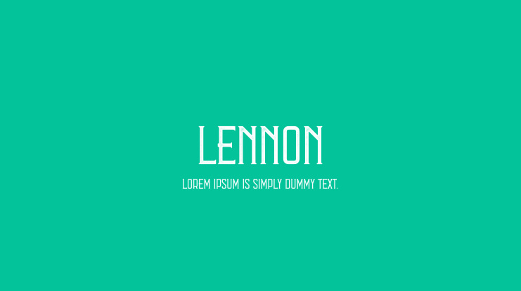 Lennon Font