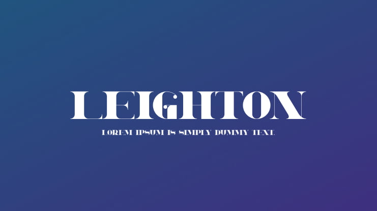Leighton Font