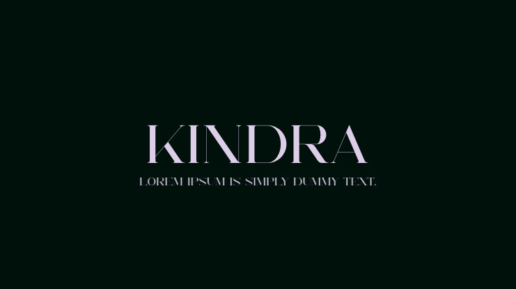 Kindra Font