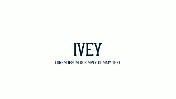 Ivey Font