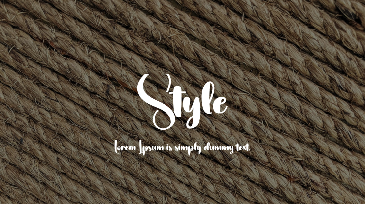 Style Font