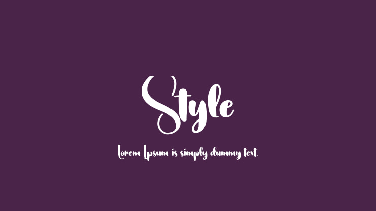 Style Font