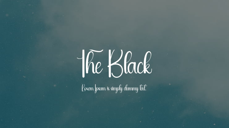 The Black Font