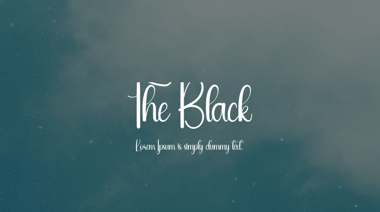 The Black Font