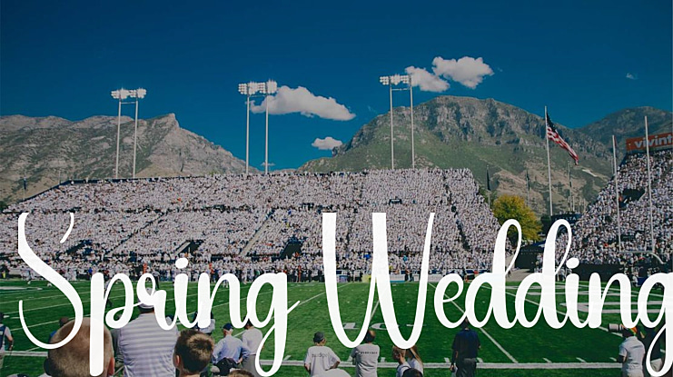 Spring Wedding Font