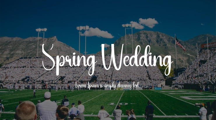 Spring Wedding Font