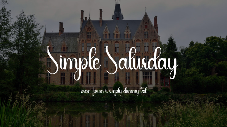Simple Saturday Font