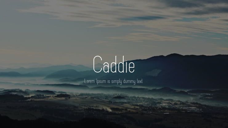 Caddie Font