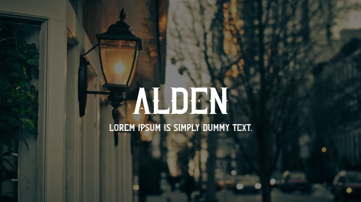 Alden Font
