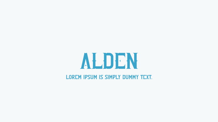 Alden Font