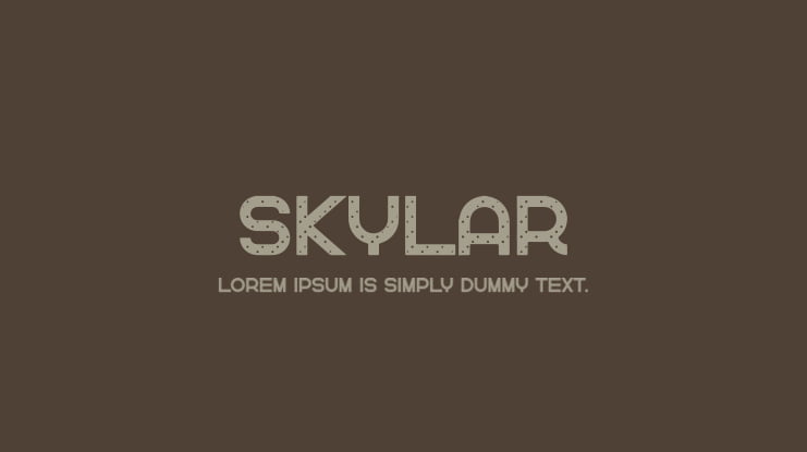Skylar Font