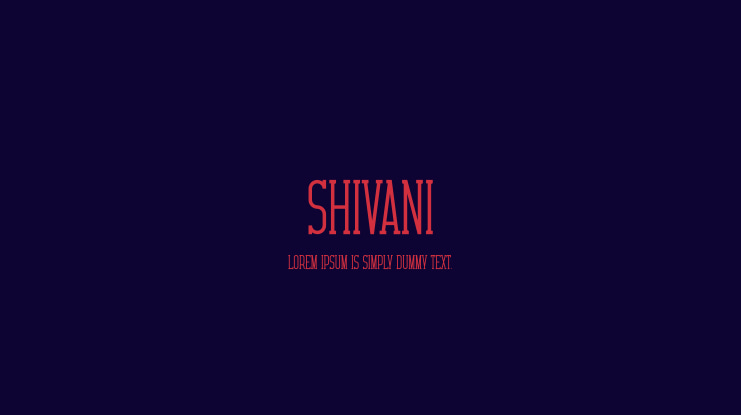 Shivani Font