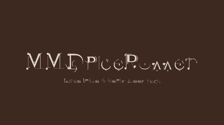 MMSpiceRunner Font