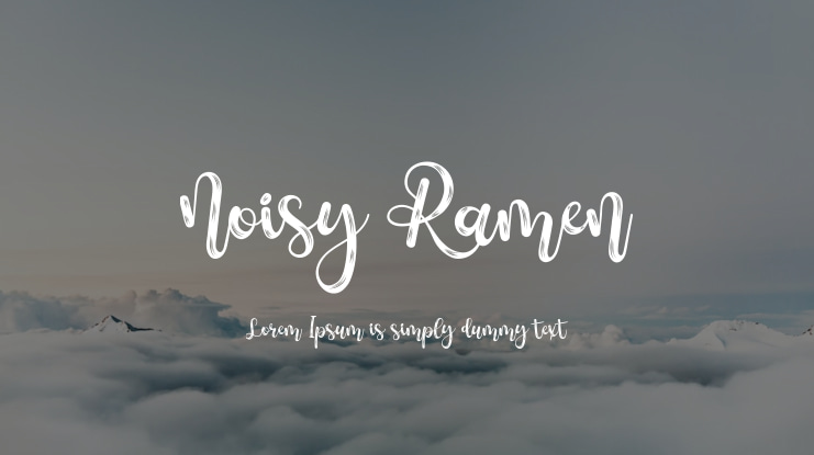 Noisy Ramen Font