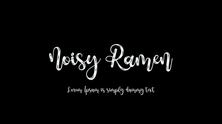 Noisy Ramen Font