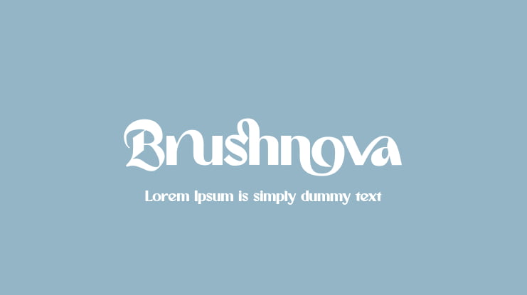 Brushnova Font
