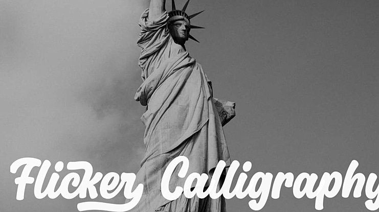 Flicker Calligraphy Font