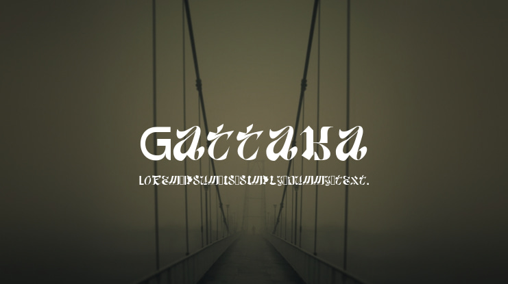 Gattaka Font