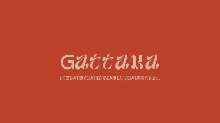 Gattaka Font
