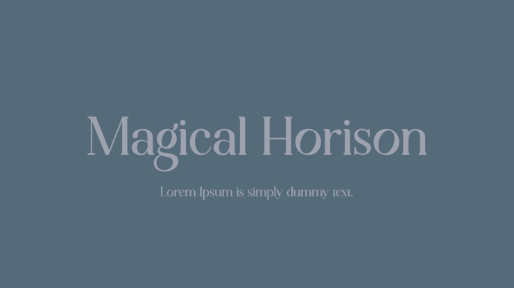 Magical Horison Font