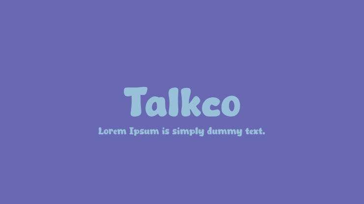 Talkco Font