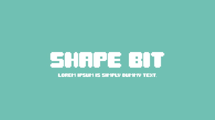 Shape Bit Font