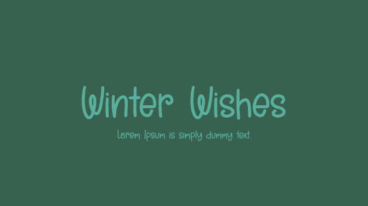 Winter Wishes Font