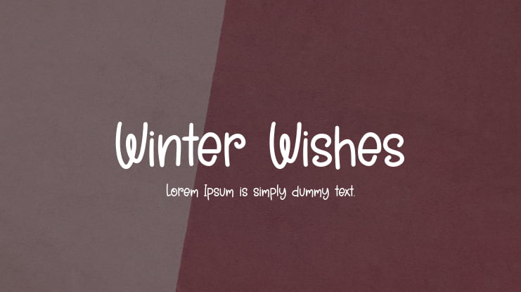 Winter Wishes Font : Download Free for Desktop & Webfont